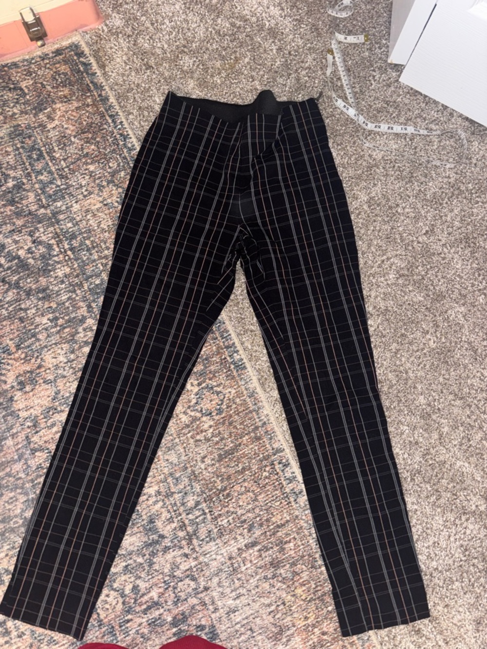 a new day Black Plaid Ankle Pants